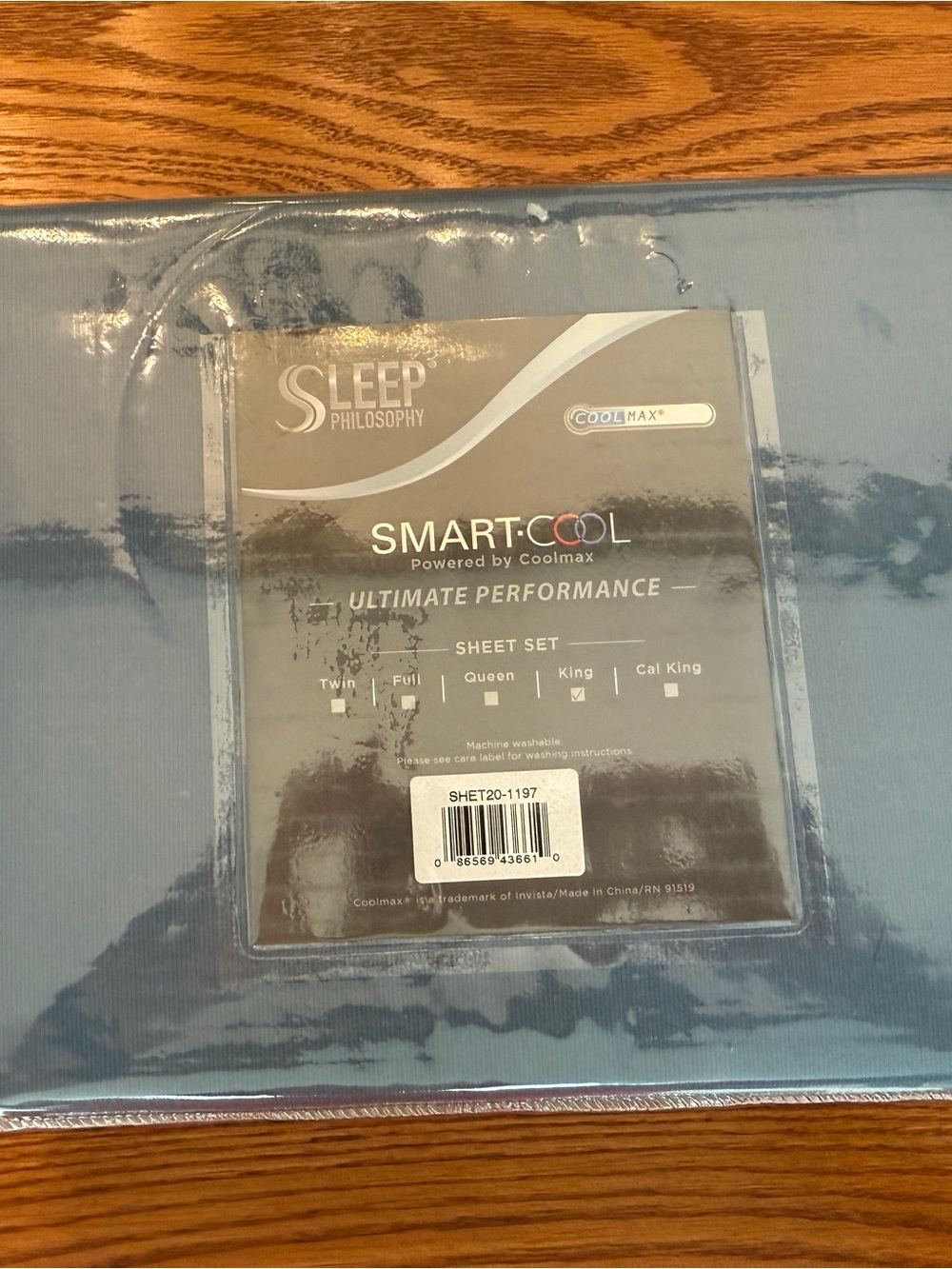 Philosophy Smart-Cool Sheet Set - Blue King RN 91519